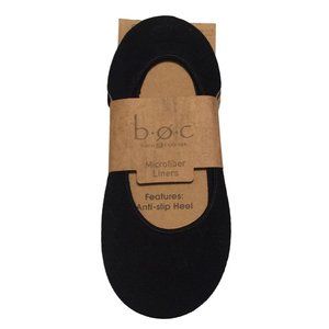 b.o.c Born Concept Ladies Microfiber Liners Set of 6 Black Nude Size 4-10